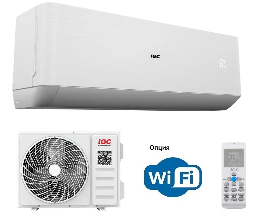 Настенный кондиционер не инвертор IGC T omega RAS-24АТ Wi-Fi опция, фотография 1