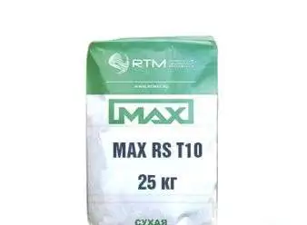 Смесь ремонтная MAX-RS-T10 безусадочная быстротвердеющая тиксотропная, фотография 1