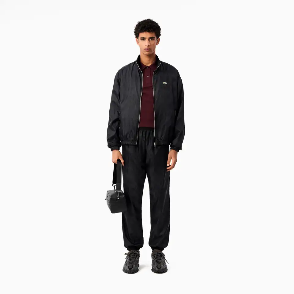 Мужские спортивные брюки lacoste с орнаментом и эластичным поясом, фотография 3