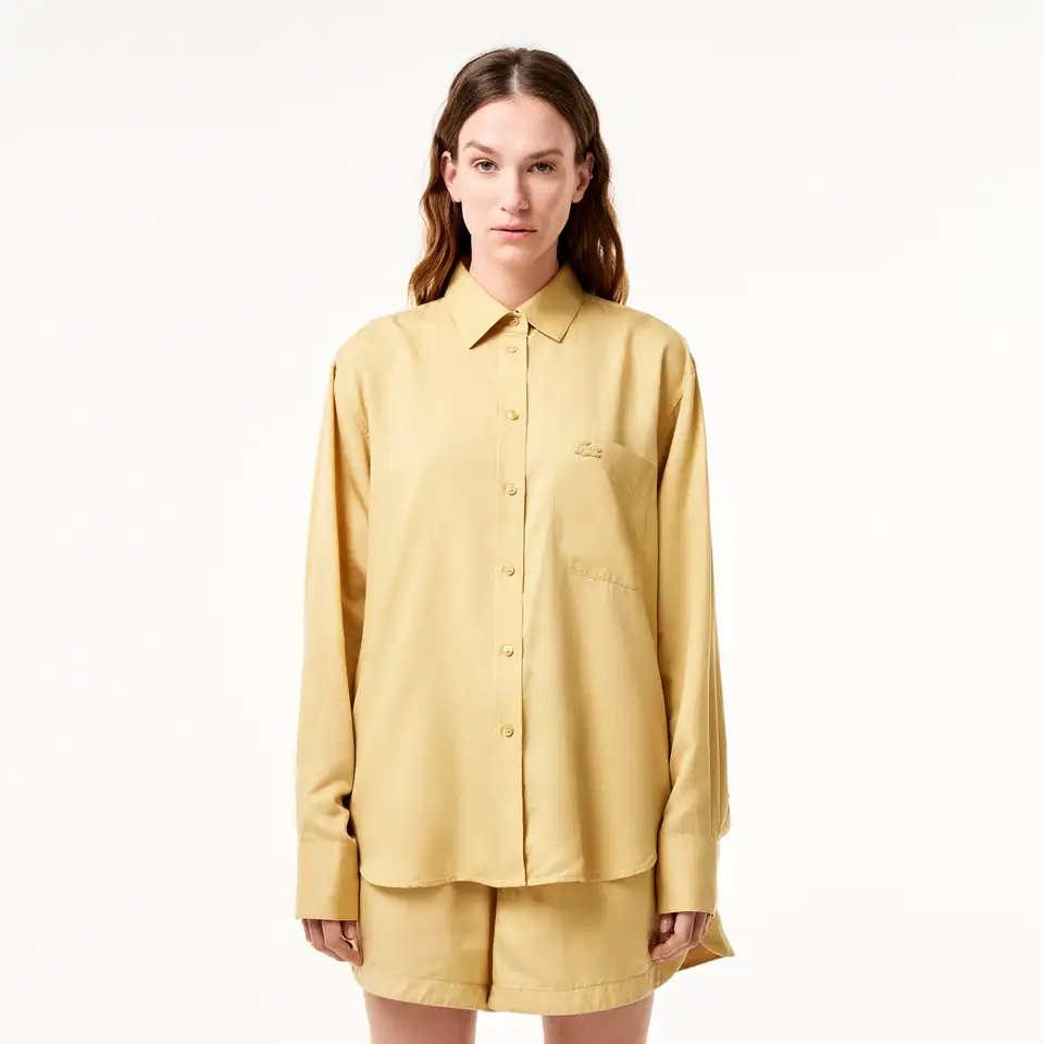 Женская рубашка lacoste с нагрудным карманом, фотография 1