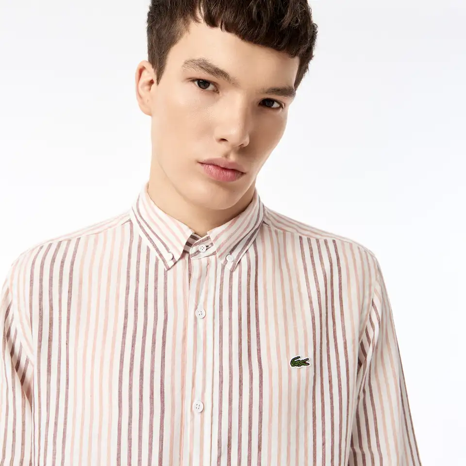 Мужская рубашка lacoste из льна, фотография 3
