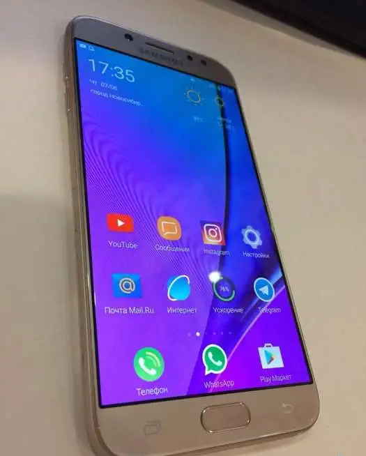 Продам Samsung Galaxy J7 (2017) золото, фотография 2