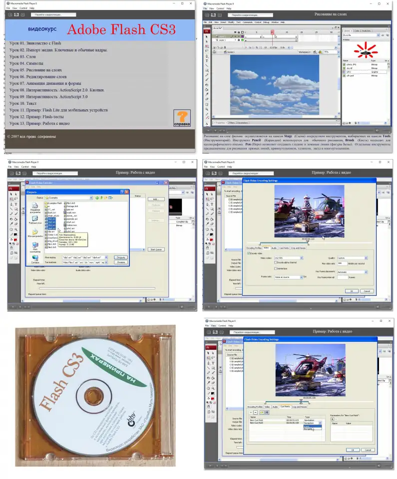 Flash CS3 на примерах  видеокурс,  Corel Draw 11  диск, фотография 4