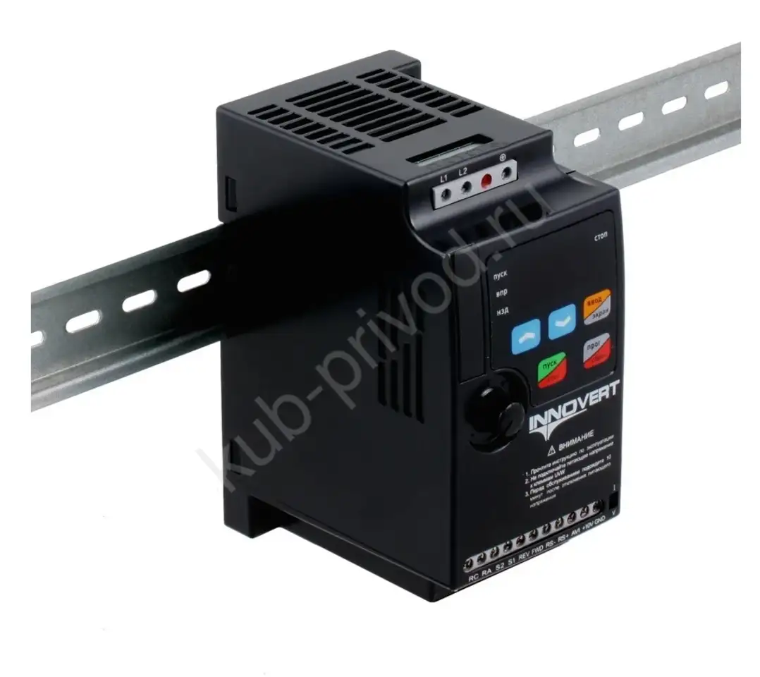 Преобразователь частоты innovert vent ivd112a21e, выходной ток 6 а 1,1 квт, фотография 1