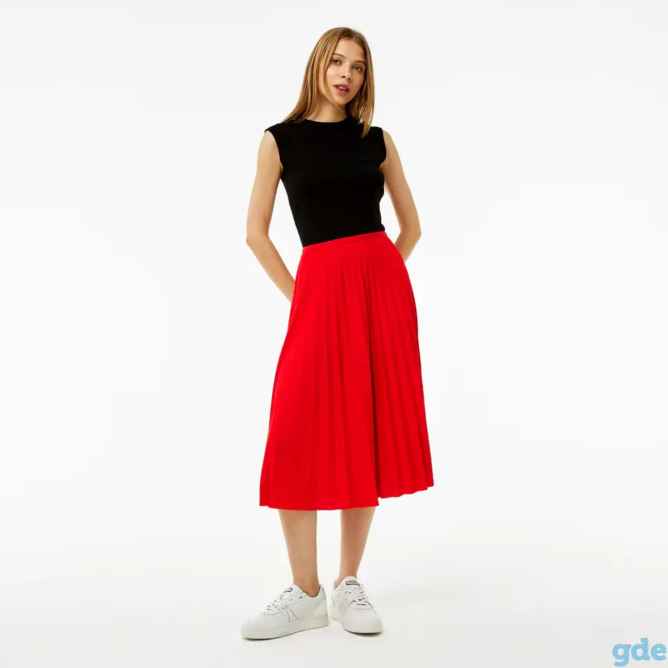 Женская плиссированная юбка lacoste, фотография 1