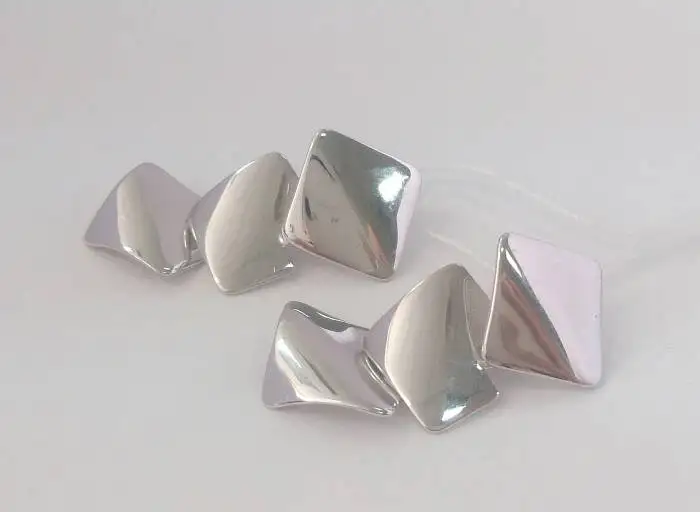 Серьги висячие, серебро, фотография 1