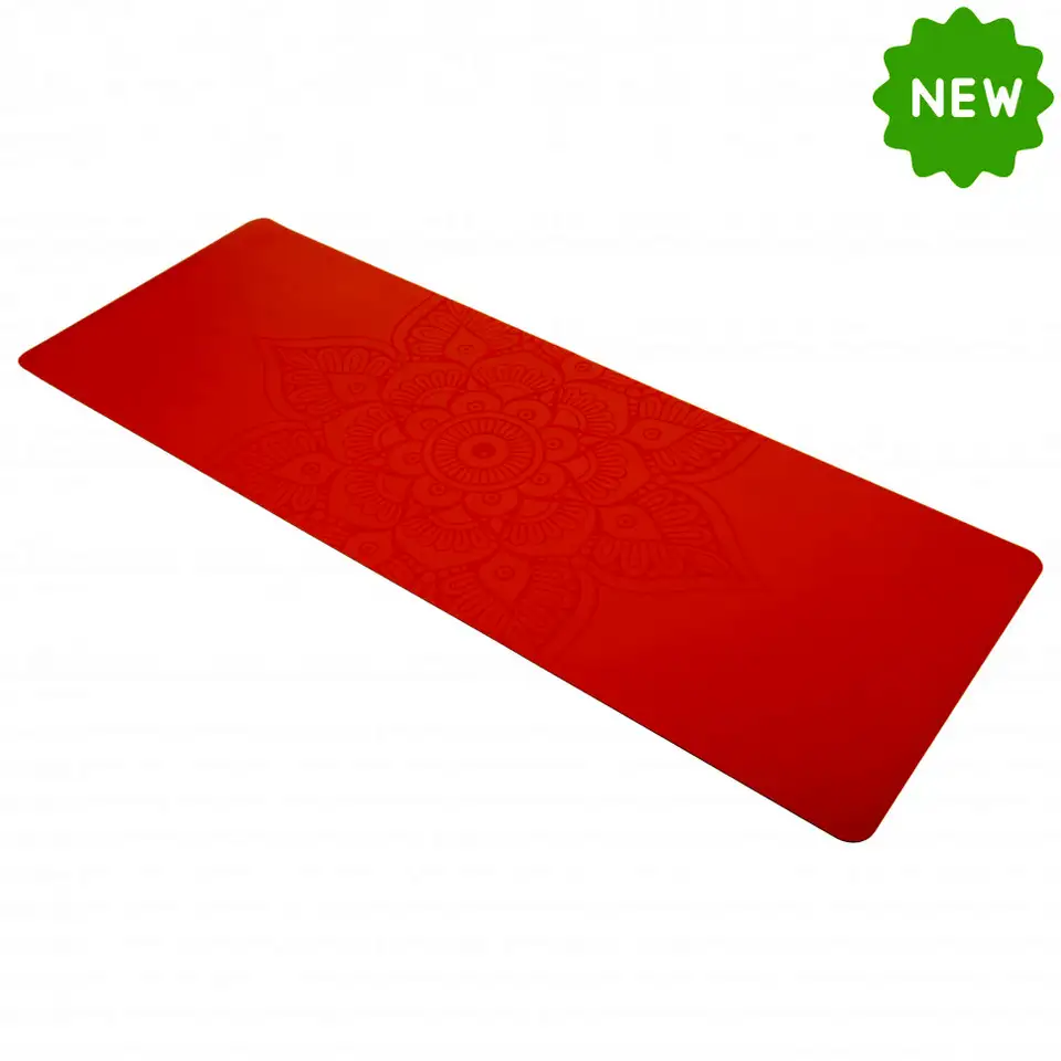 Коврик для йоги inex yoga pu mat (полиуретан c гравировкой), фотография 1
