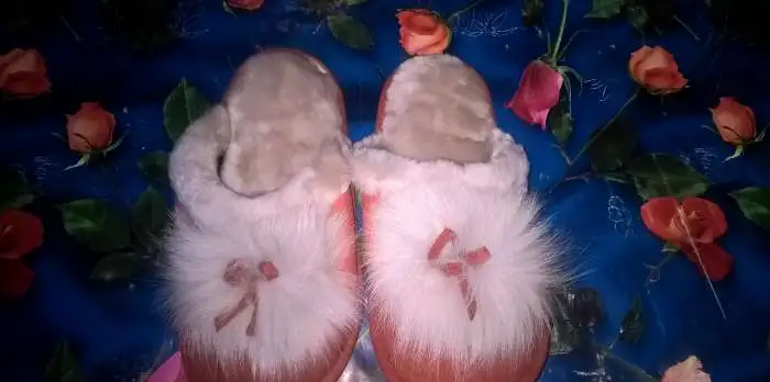 Продаю домашние  тапочки из натуральной кожи и меха. , фотография 1