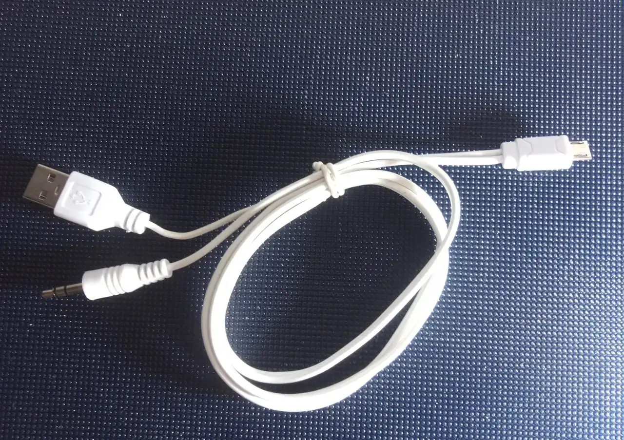 Кабель универсальный micro USB, USB и Jack 3.5, фотография 1