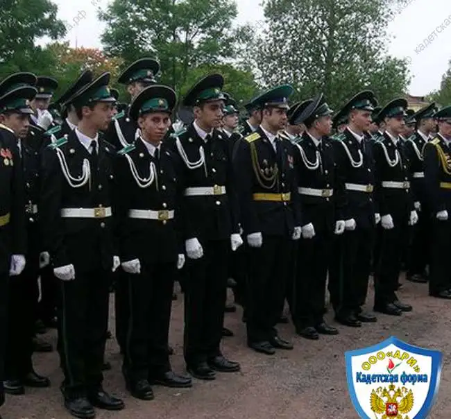 Кадетская парадная форма китель пограничников Россия тк п/ш, фотография 2