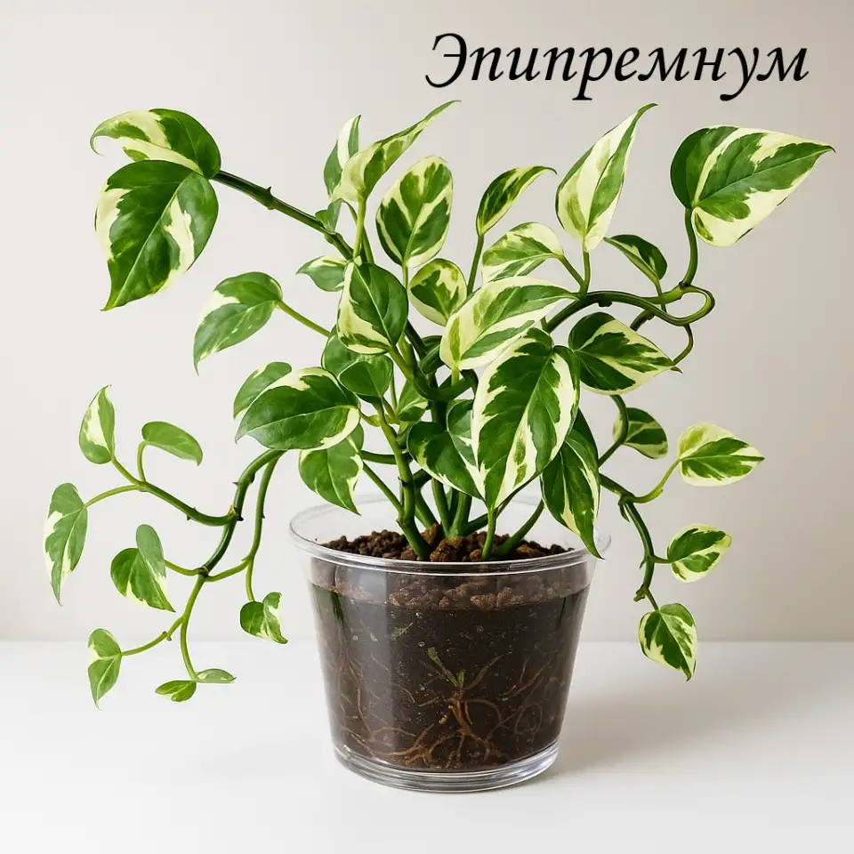Эпипремнум, Филодендрон, Традесканция, Сингониум, Плектрантус комнатная мята, Монстера, фотография 1