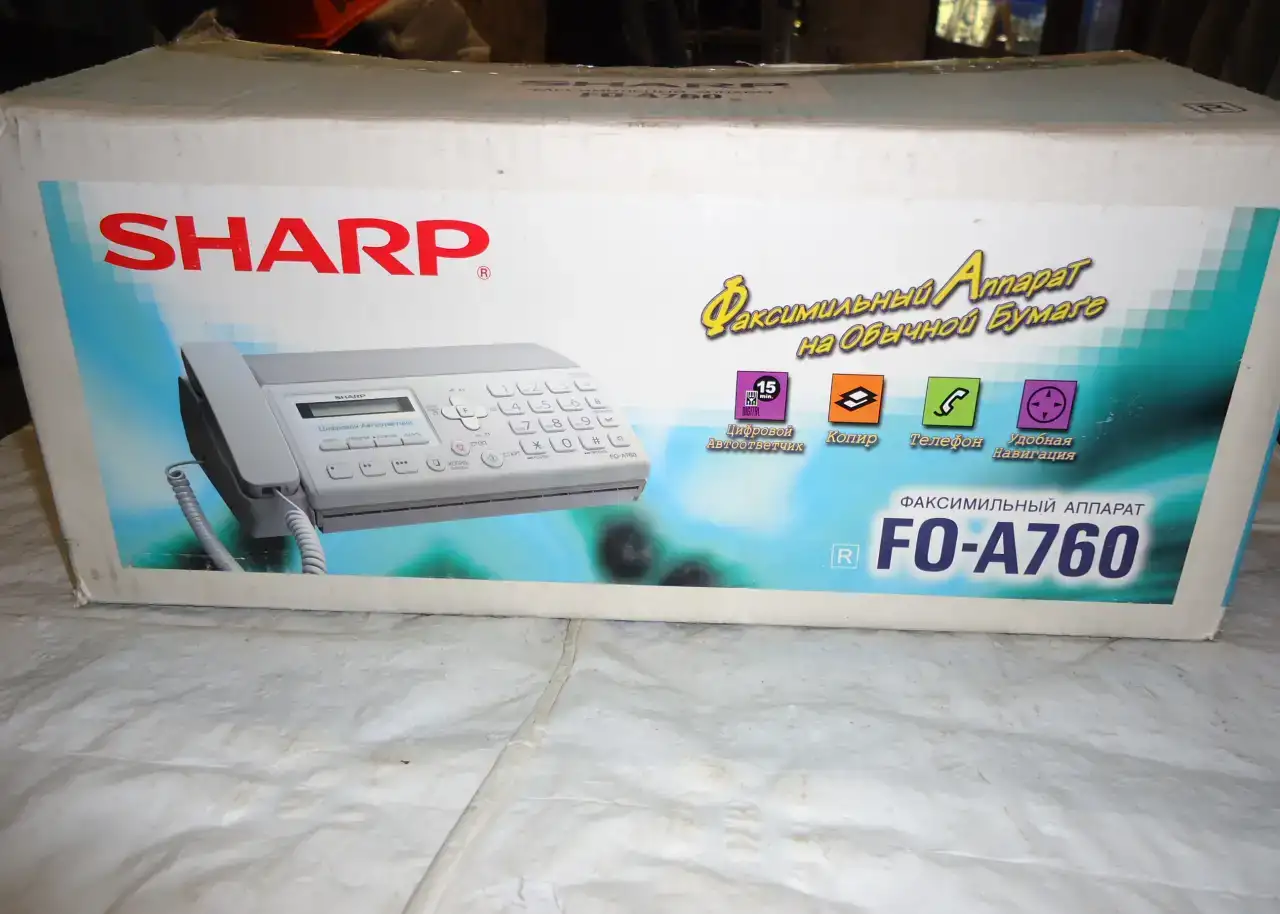 Факс Sharp FO-A760 - на 10 листов а4, фотография 1