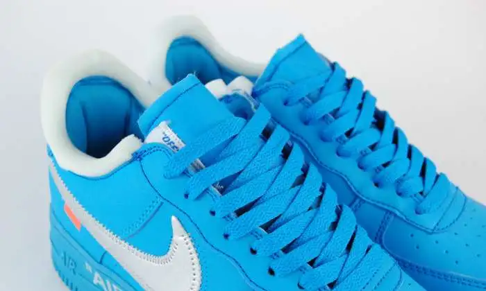 Кроссовки Nike Air Force 1 Low x Off-White MCA Blue, фотография 6