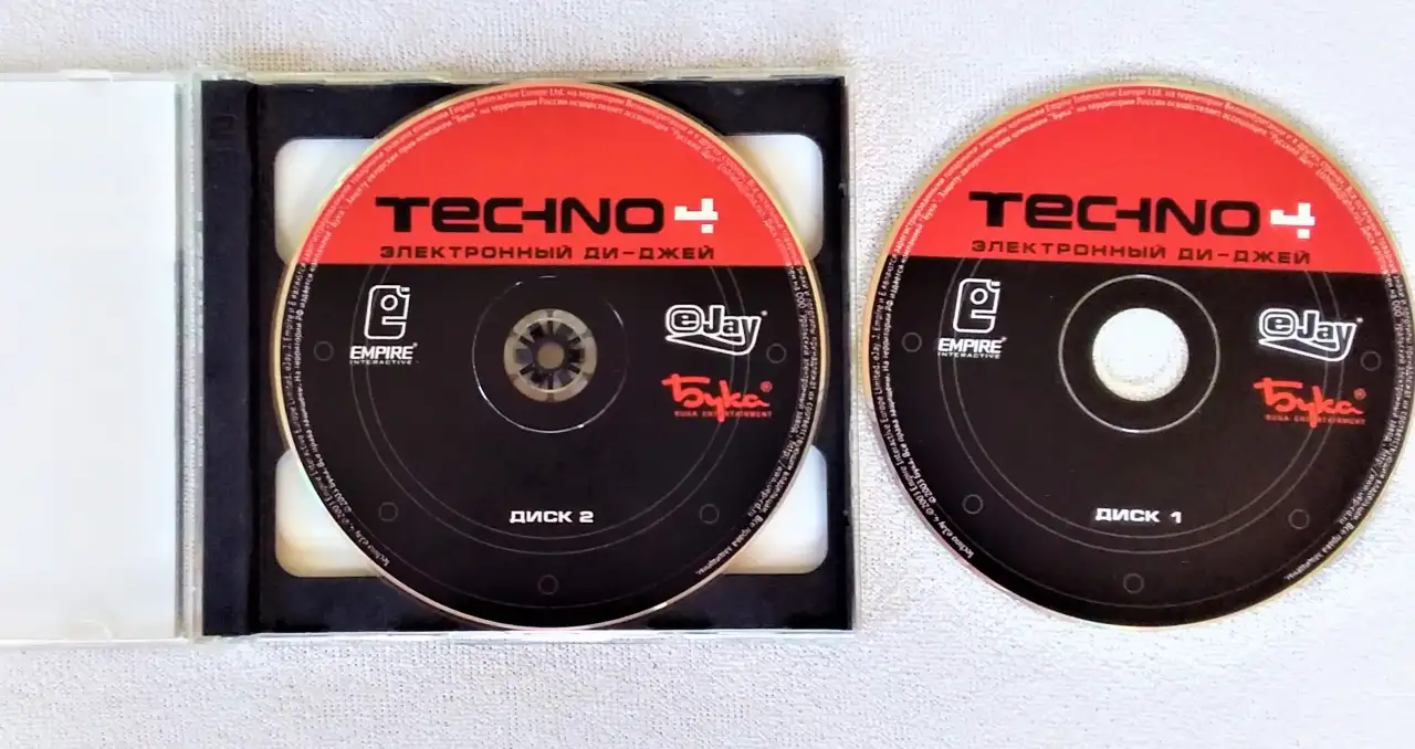 2 диска компьютерной программы Ди -Джей Techno 4, фотография 2