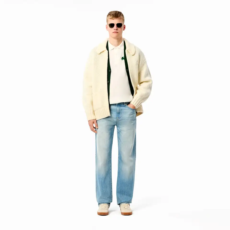 Мужское хлопковое поло lacoste l.12.12, фотография 4