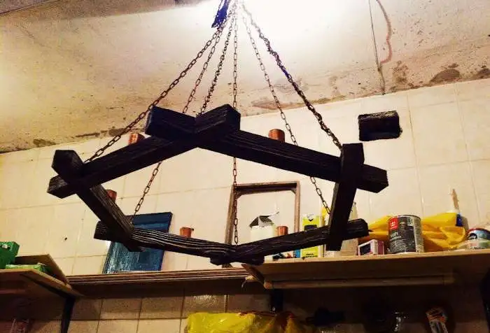 Люстра под старину. Ручная работа, фотография 2