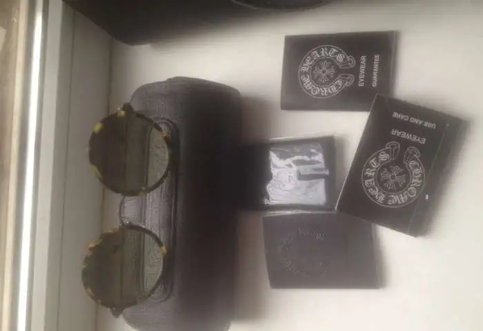 Солнцезащитные очки Chrome Hearts с серебряными вставками Оригинал, фотография 1
