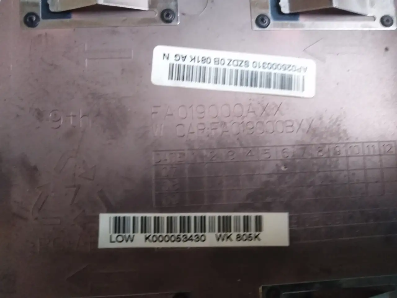 Toshiba Satellite A200 A210 Корпус нижняя часть поддон K000053430, фотография 5