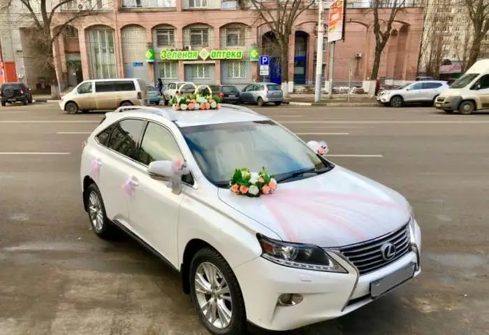 Заказ , аренда кроссовер Лексус рх с водителем. Свадьбы, фотография 2