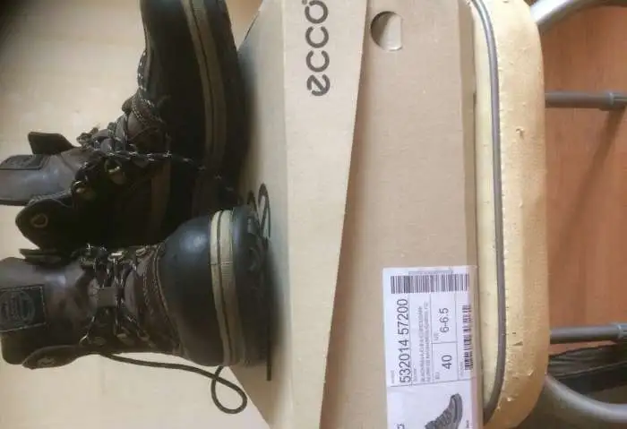 Зимние ботинки ECCO оригинал модель 532014/57200, фотография 5