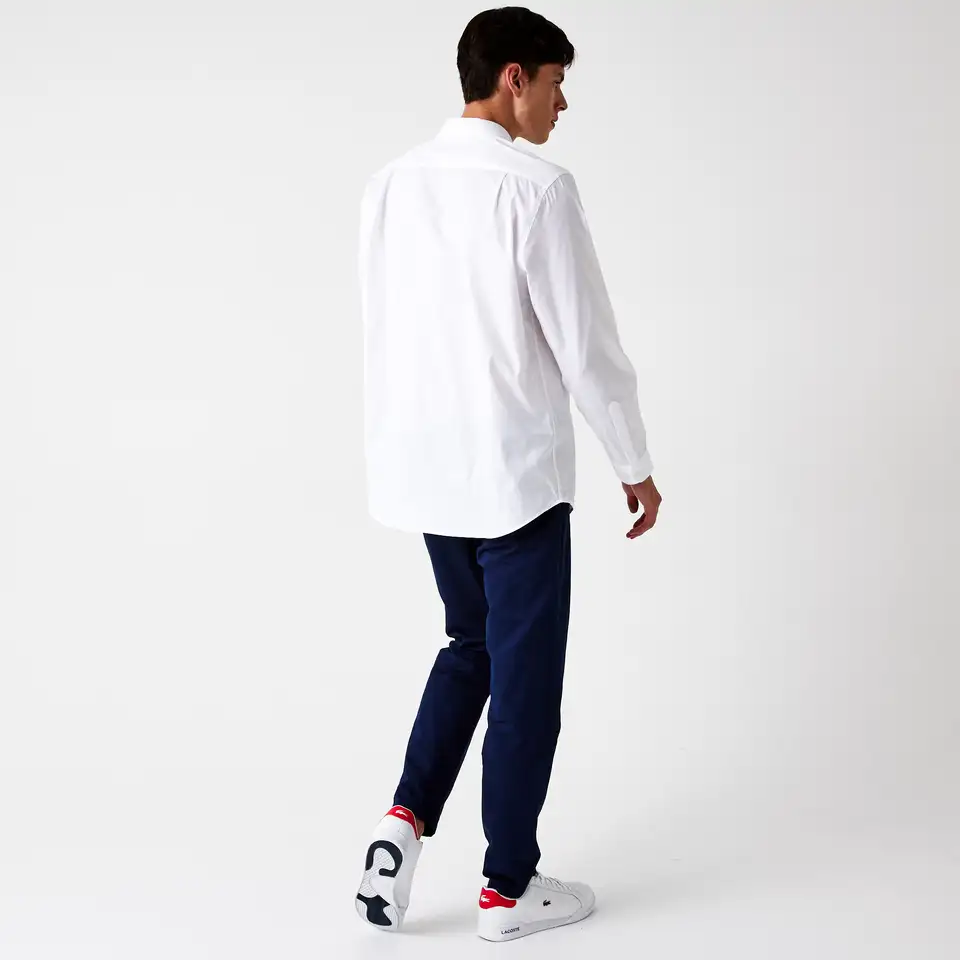 Мужская хлопковая рубашка lacoste slim fit, фотография 2