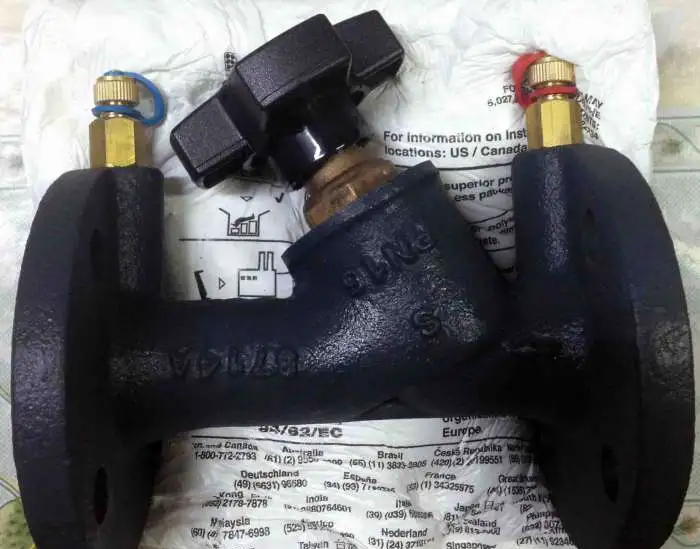 Клапан ручной балансировочный типа MSV-F2, Ду=25, Ру=16 бар (Danfoss), фотография 2