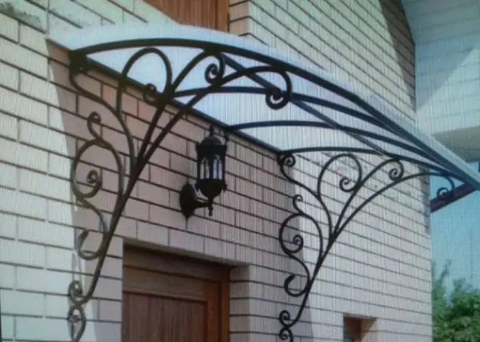 Козырьки металлические и стеклянные, фотография 11