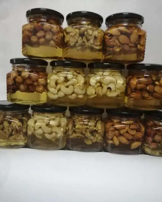 Мёд  с Орехами фасованный, 500г, фотография 1