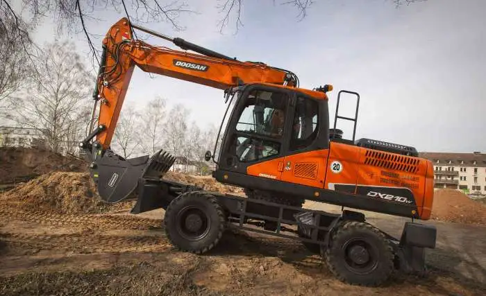 Колесный экскаватор Doosan DX210WA в Красноярске от официального представителя завода в РФ, фотография 3