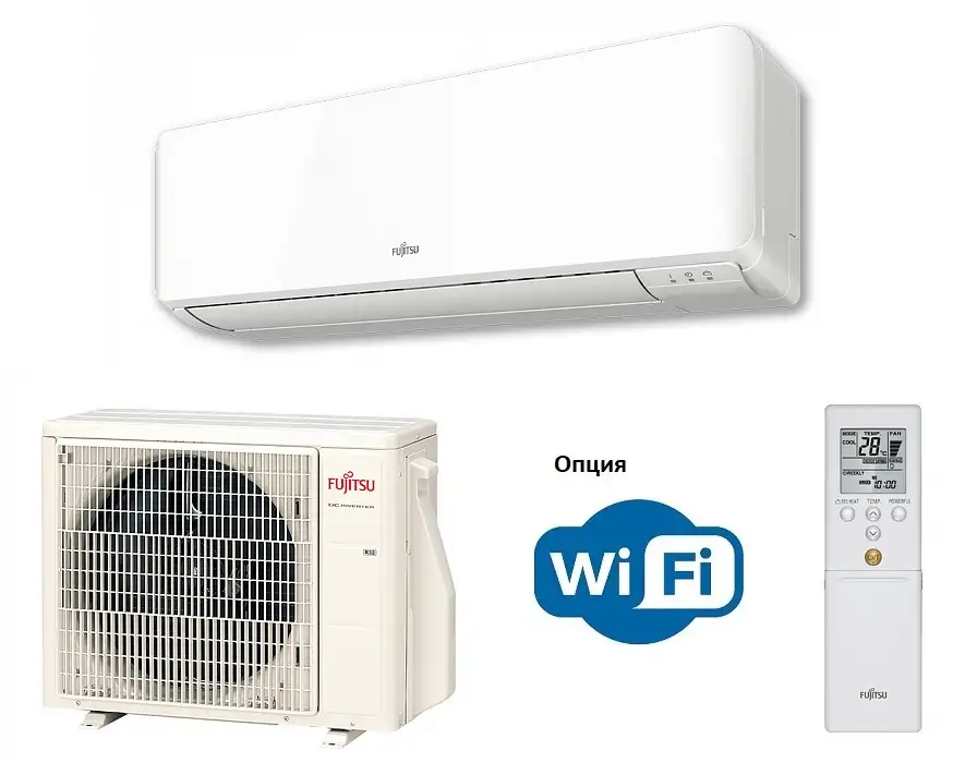 Инверторный настенный кондиционер Fujitsu Genios ASYG12KMCCAOYG12KMCC Wi-Fi опция, фотография 1