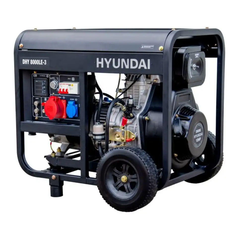 Генератор дизельный hyundai dhy 8000le-3, фотография 1