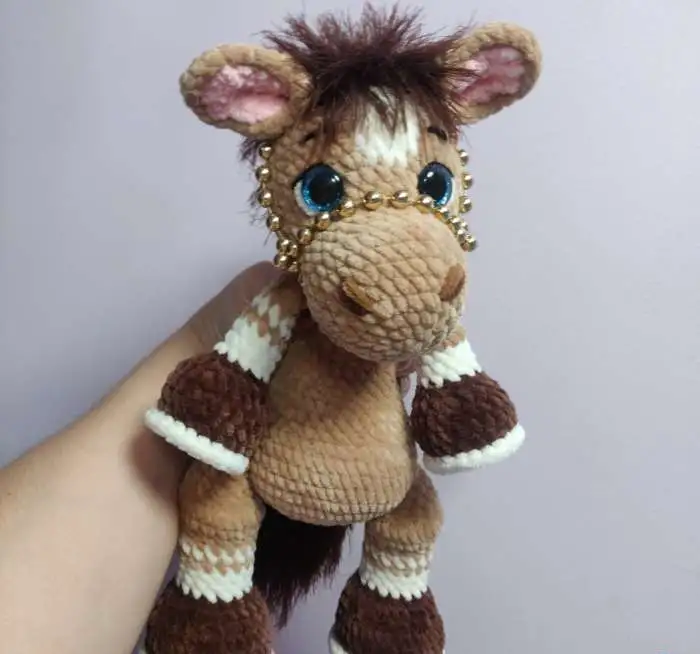 Лошадка вязаные игрушки, фотография 8