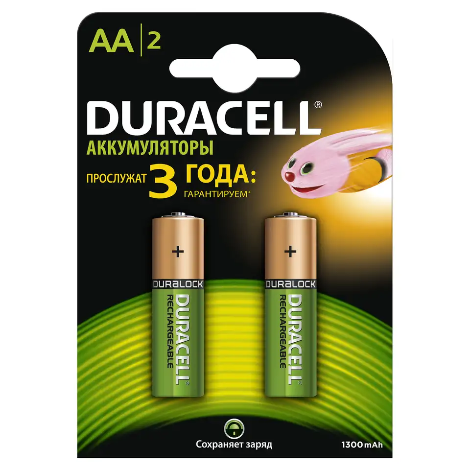 Аккумулятор hr6-2bl 1300ма/ч (блист.2шт) duracell б0001990, фотография 1