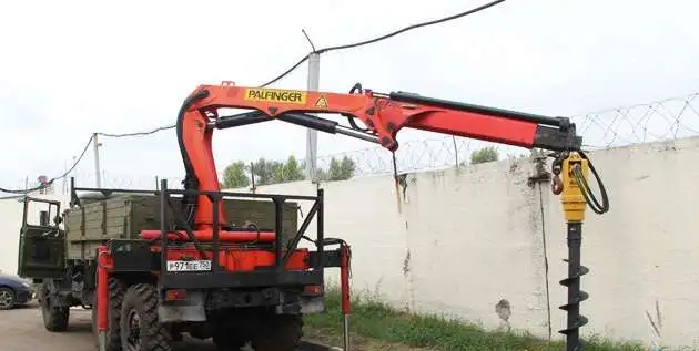 Бур DCd-7 (Англия) на КМУ, автокраны, фотография 4