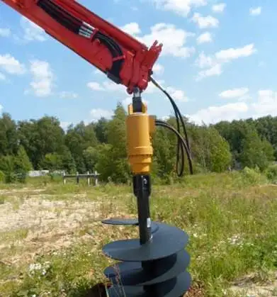 Гидробур со шнеками для Hyundai R170 R180 Doosan 180W, фотография 1