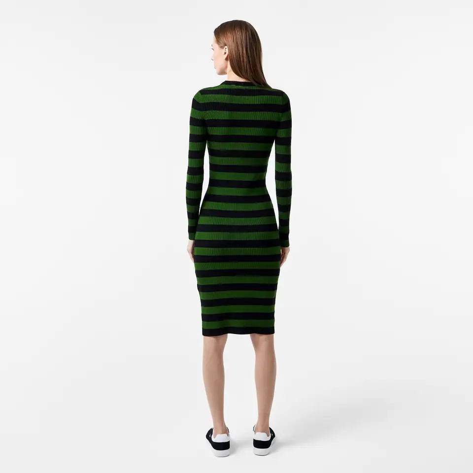 Эластичное платье lacoste в полоску, фотография 2