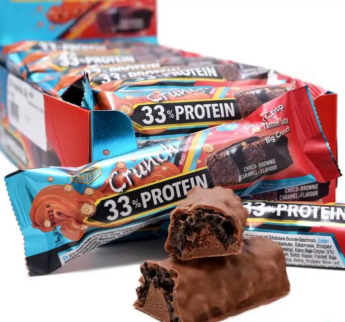 Протеиновый батончик CRUNCH (Шоколадный брауни + Карамель) 24шт по 50 грамм, фотография 2