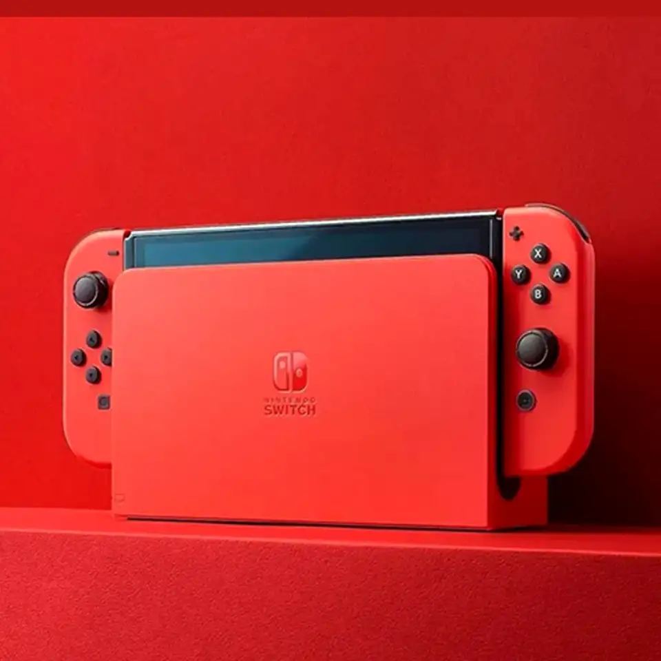 Игровая приставка nintendo switch oled, mario red edition, фотография 8