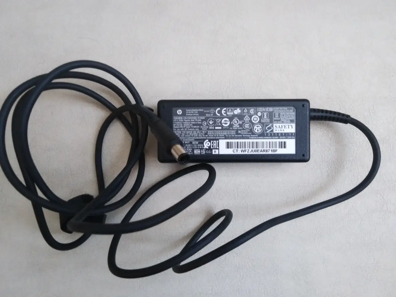HP блок питания ноутбук  19.5V  3.33A, фотография 1