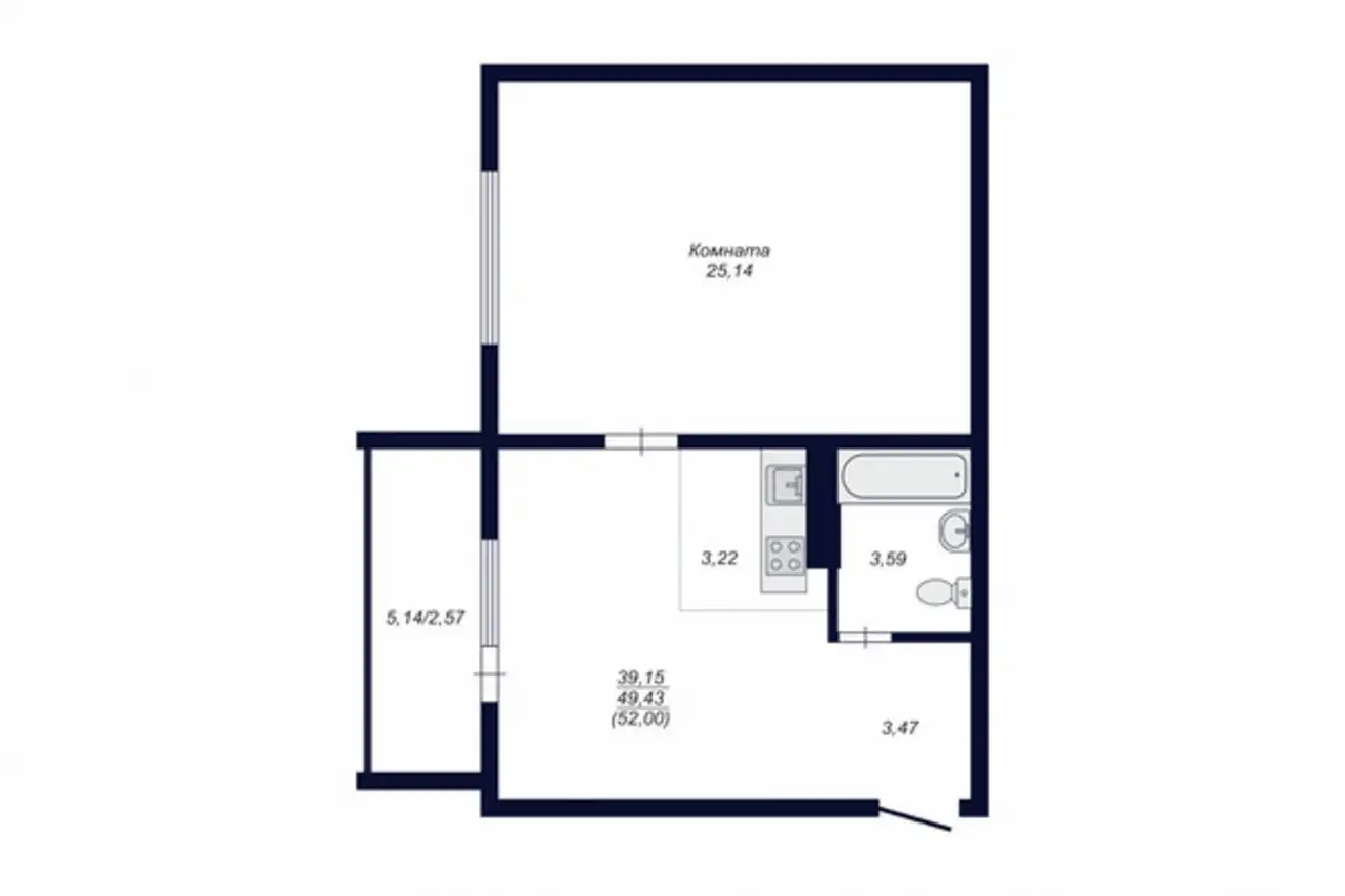 Квартира, 52,00 м², 10 эт., Курчатовский, Маршала чуйкова ул, 16, фотография 7