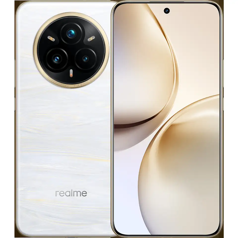 Смартфон realme 14 pro+ 5g 12/512gb, жемчужный белый ru, фотография 1