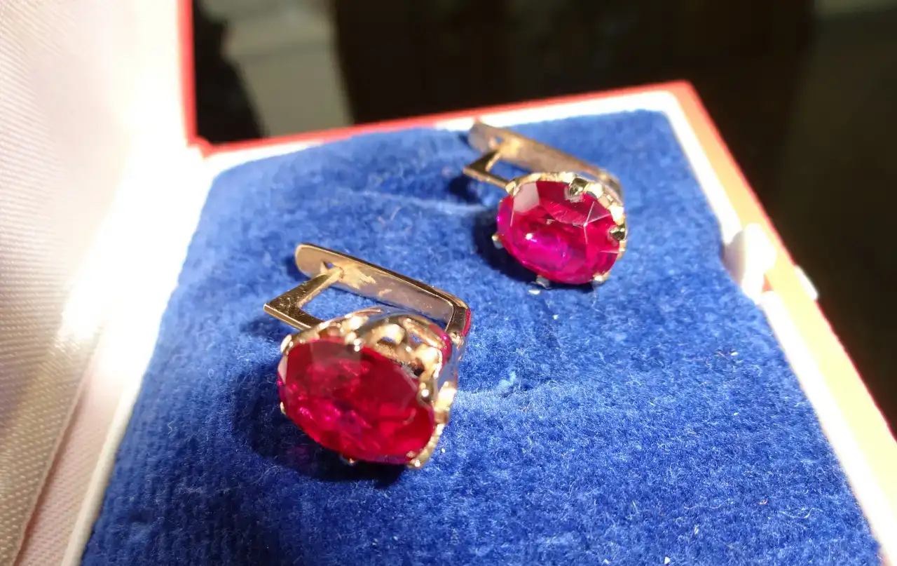 Серьги Золотые 583 пробы СССР. Новые 5.71гр, фотография 2