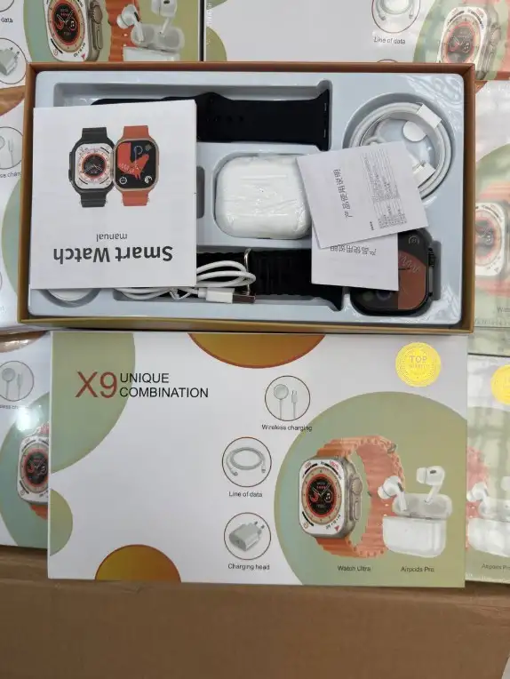 Новые смарт-часы с беспроводными наушниками, набор X9 Unique Combination, подарочный набор, фотография 6