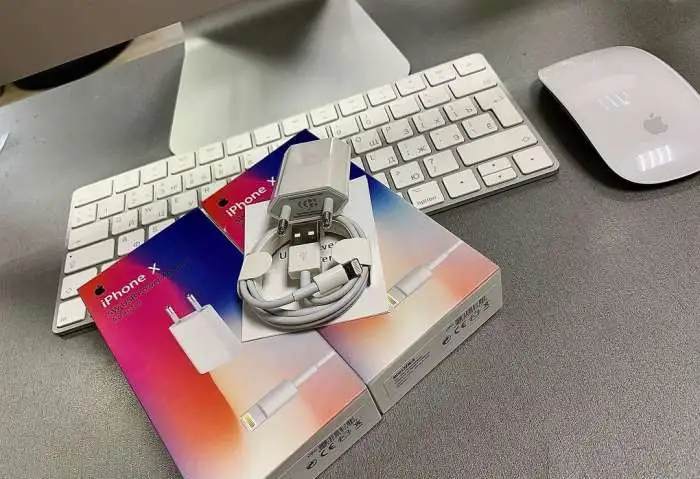 Сетевое Зарядное Устройство USB-Lightning c кабелем для iPad, iPhone, iPod, Apple Watch, фотография 1