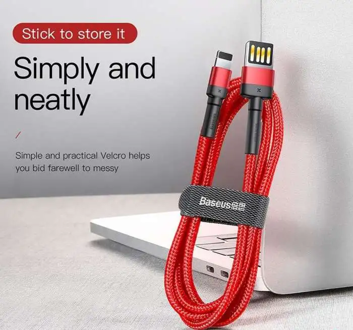 Кабель Baseus Lightning(1m) -Red, фотография 4
