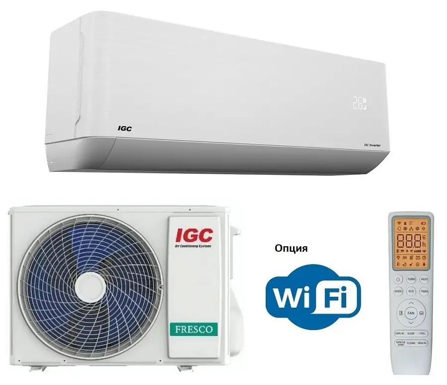 Инверторный настенный кондиционер IGC T Alfa RAS-V12AT Wi-Fi опция, фотография 1
