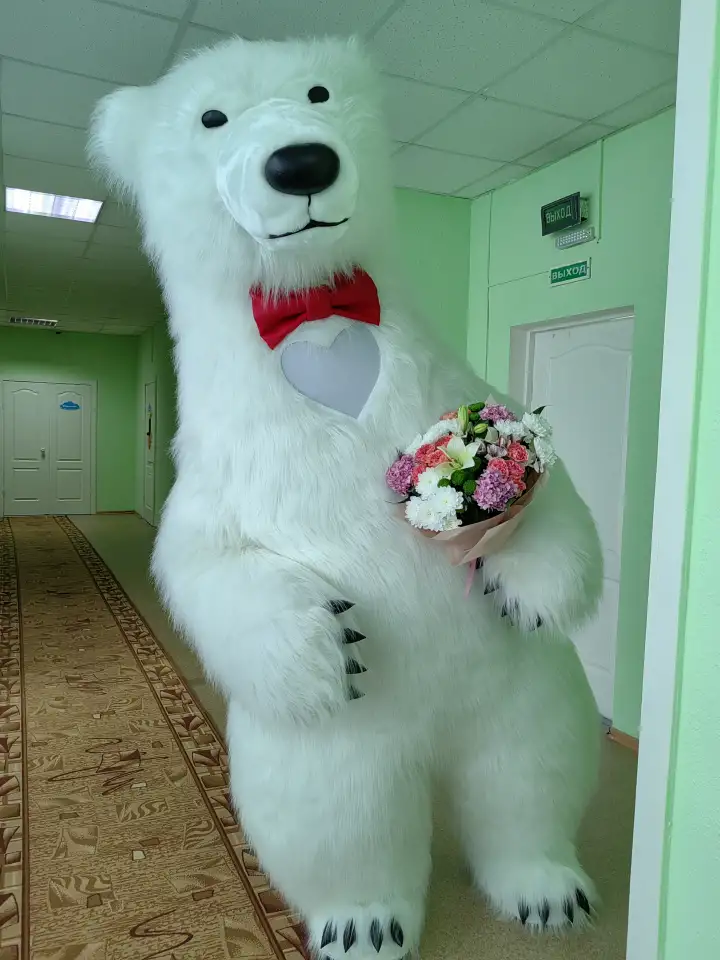 Белый мишка поздравление., фотография 2