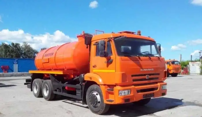 Машина вакуумная 10 м3 КО-505А на шасси Камаз 65115, фотография 1