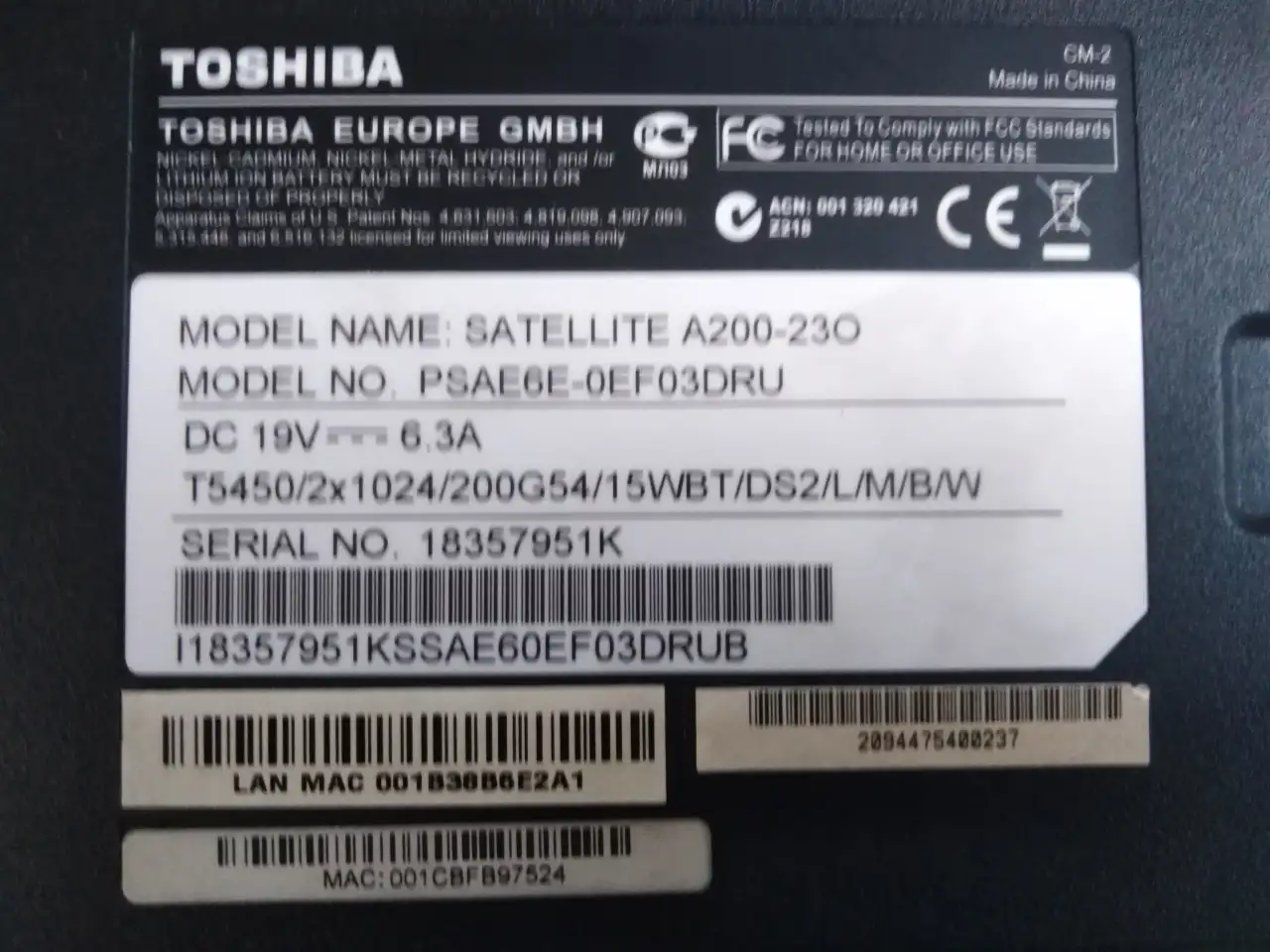 Toshiba Satellite A200 A210 Корпус нижняя часть поддон K000053430, фотография 6