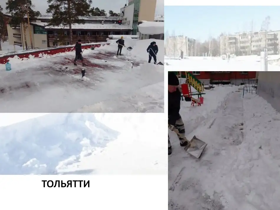 Уборка снега чистка крыш наледи, фотография 3